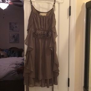 Brown flowy dress